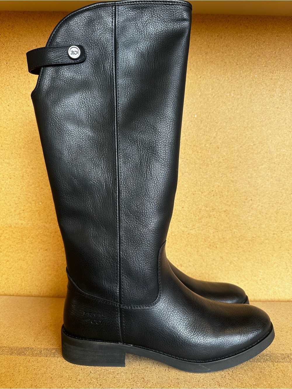 Frye and Co. Kellie Button Tall Leather Riding Boots